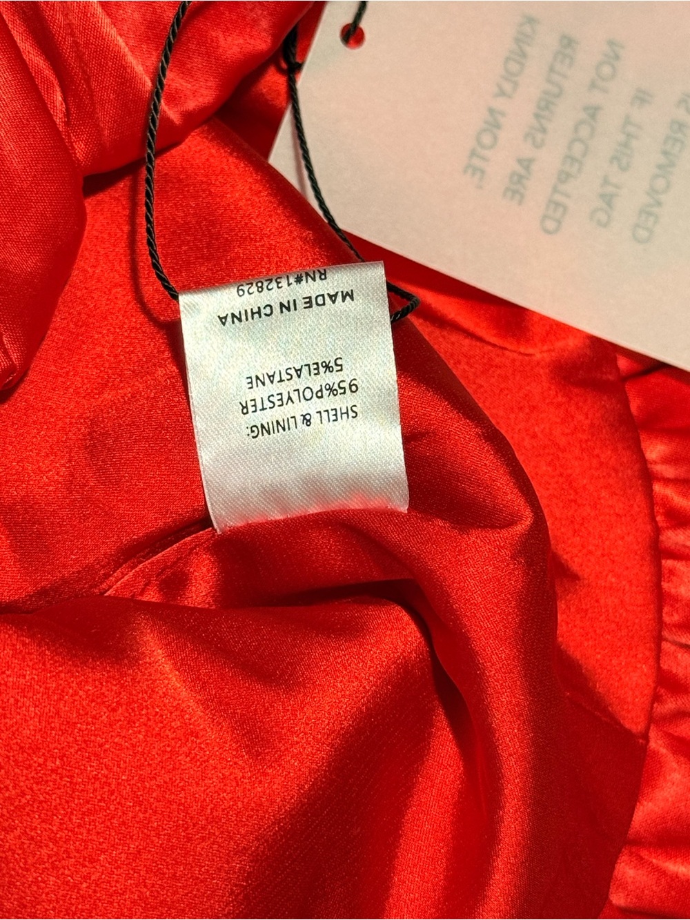 MORE TO COME Red Satin Bubble Hem Mini Skirt XXS NWT - Picture 7 of 7
